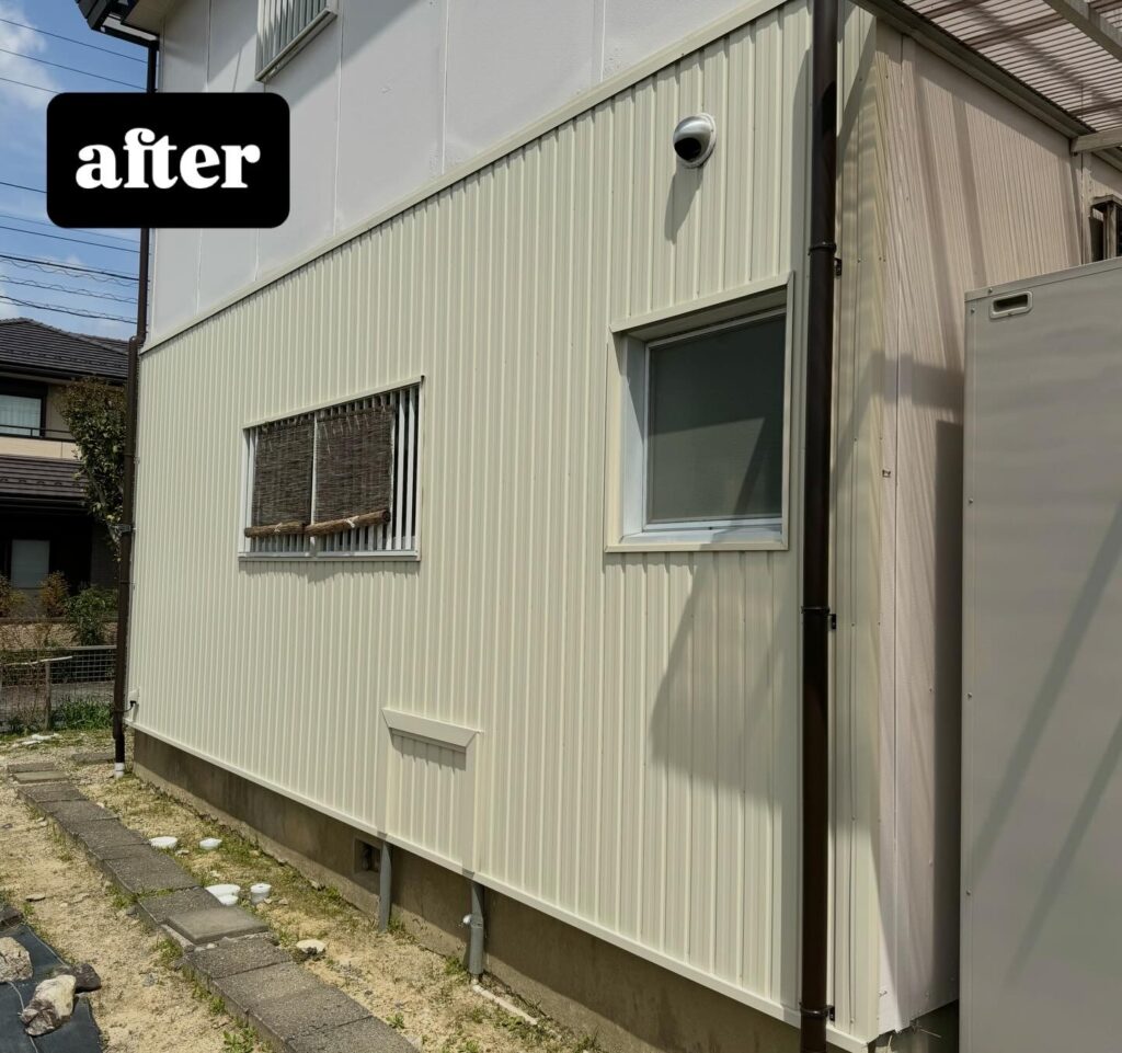 菰野町　外壁板金工事　施工後