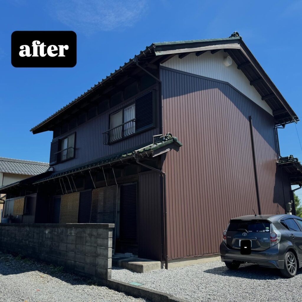 いなべ市　大安町　外壁塗装　施工後