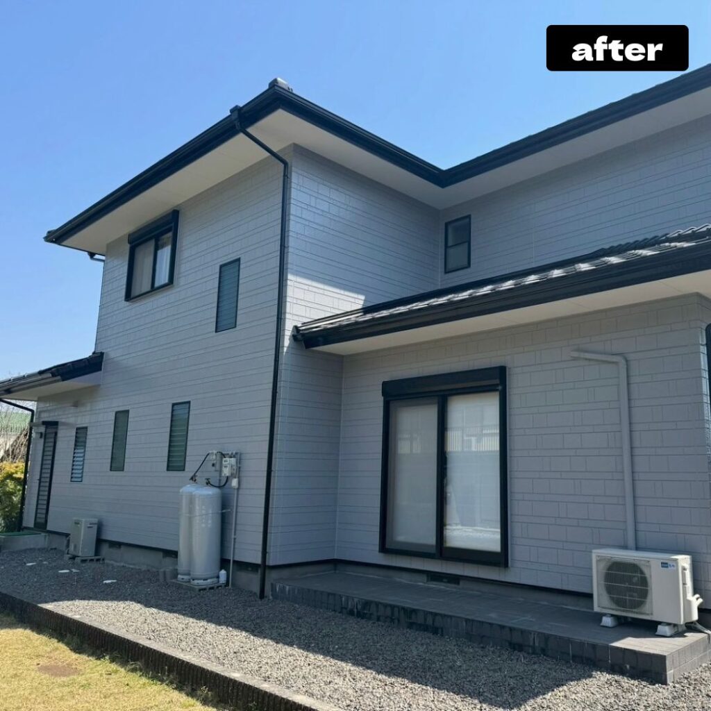いなべ市　大安町　外壁塗装　施工後
