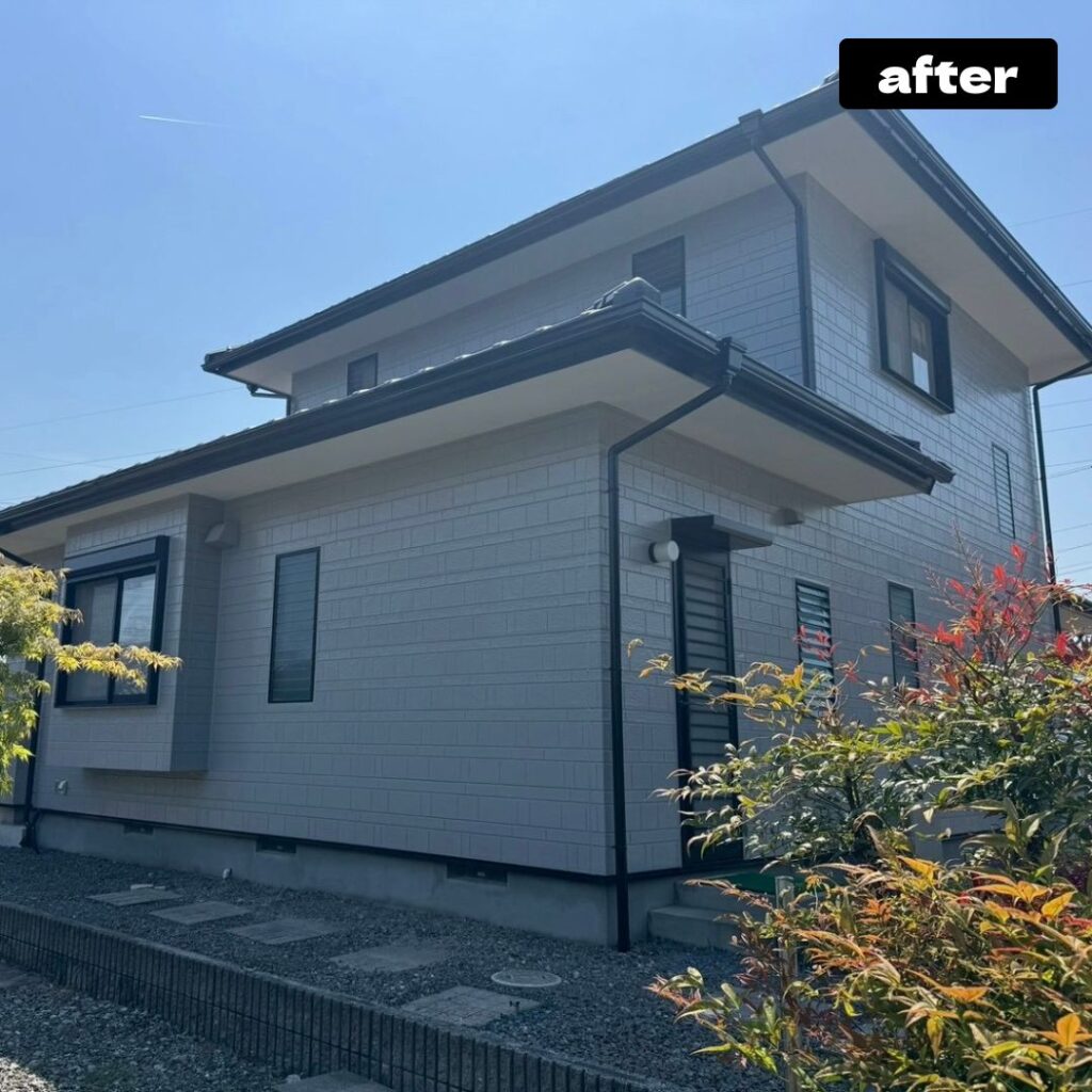 いなべ市　大安町　外壁塗装　施工後