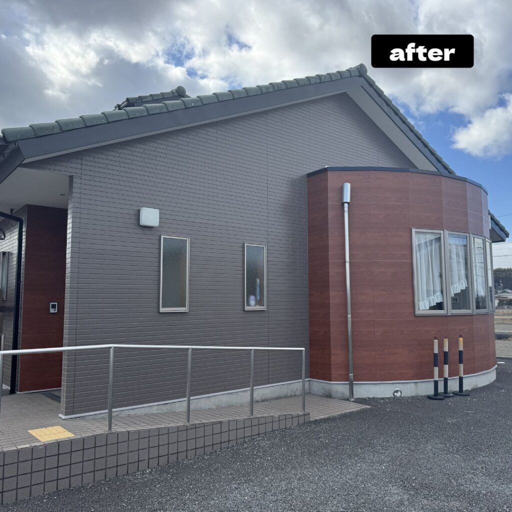 東員町 外壁塗装 ボード貼り 施工後