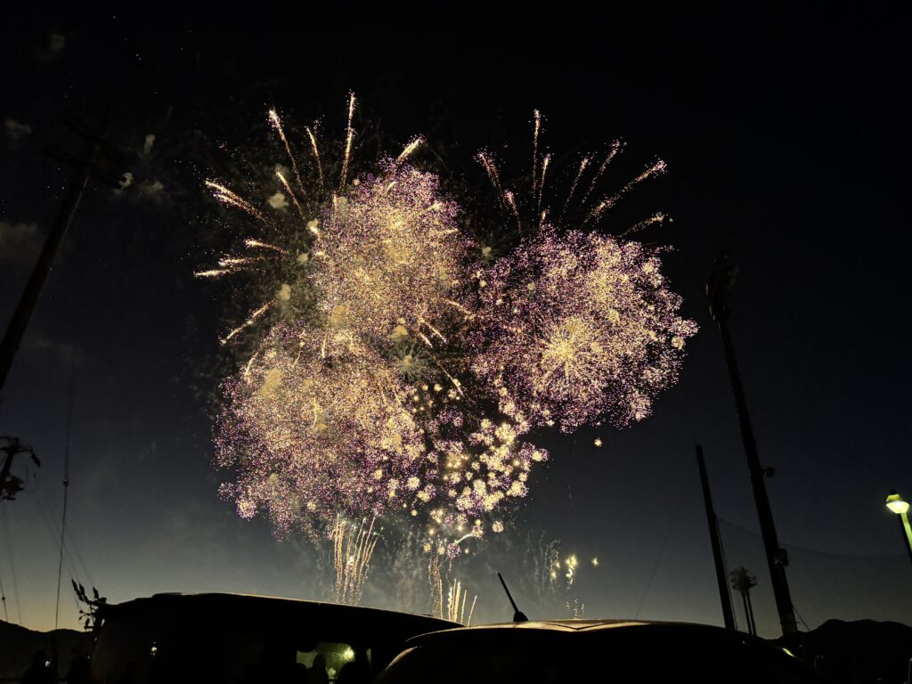 いなべ市 商工会祭り 2025年 花火 いなべ運動公園野球場